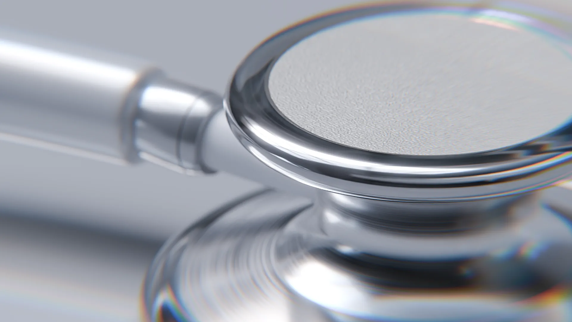 A stethoscope chest piece