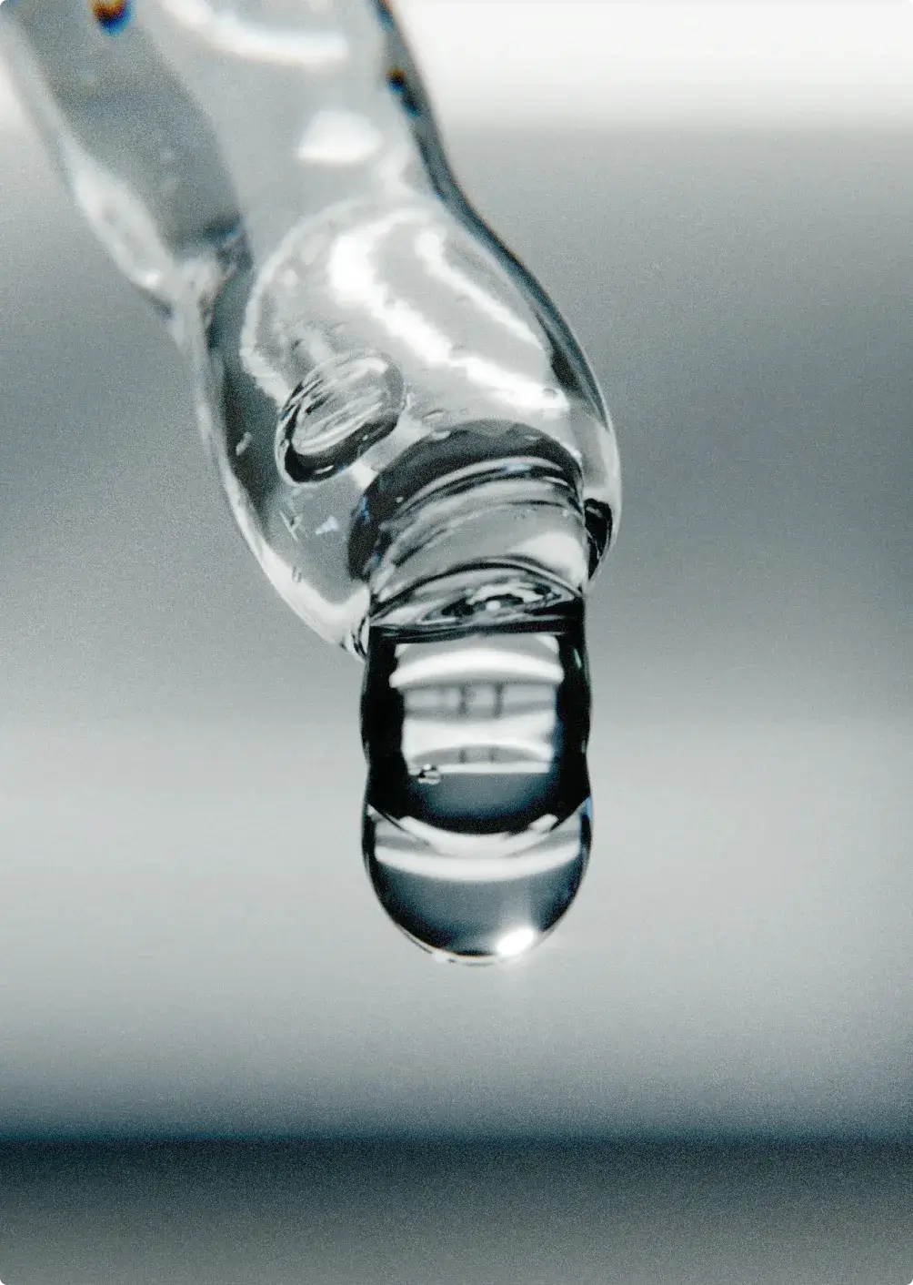 Dropper releasing a drop